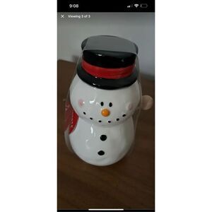 Magenta Home Snowman Honey Pot & Dipper Christmas set